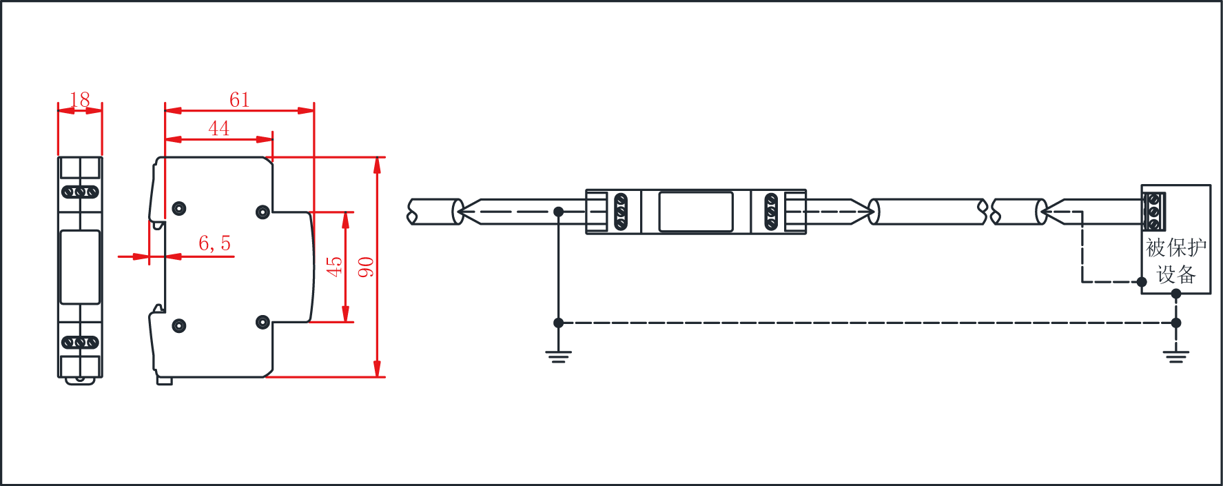TK01 2線控制信號(hào)防雷器.png